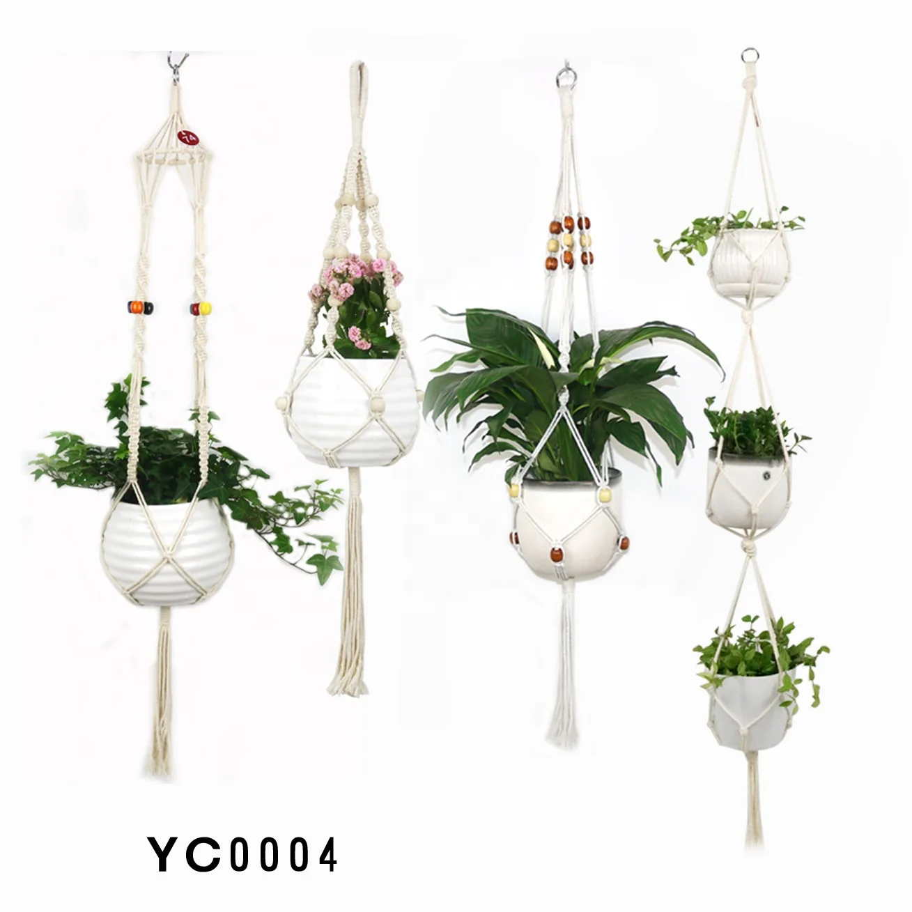 Комнатная и уличная вешалка для макраме хлопковая растений домашний декор ручной