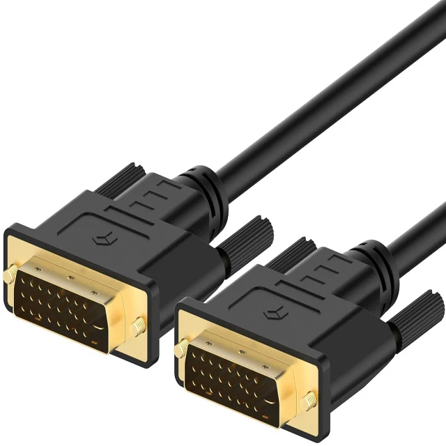  Заводская цена 1 м черный кабель dvi-dvi 24 +