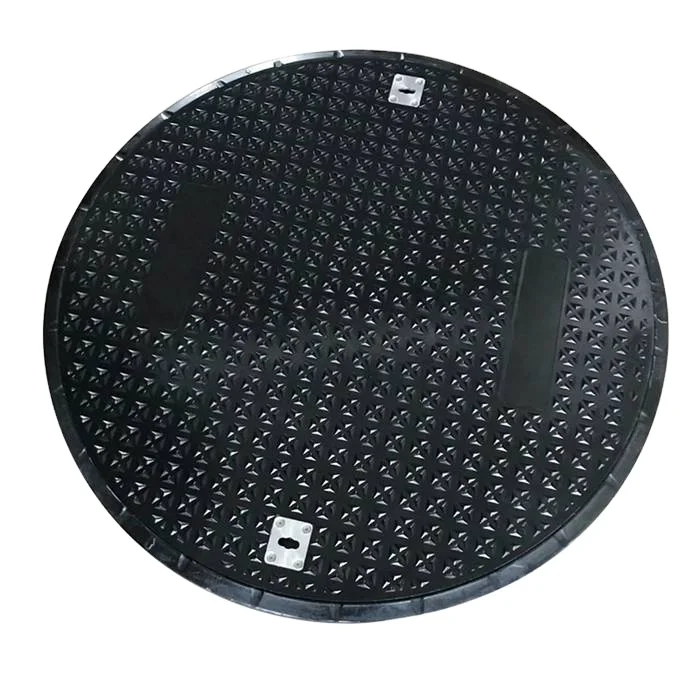 China manufacturer SMC BMC Round EN124 sewer cover for petrol station custom heavy duty gas station manhole cover