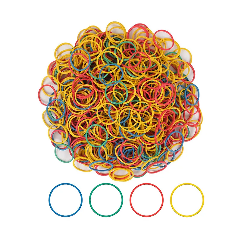 High quality durable mix color elastic natural rubberband rubber band for money and any purposes
