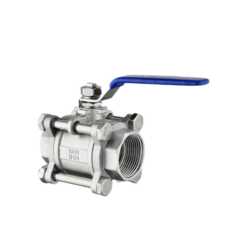 In stock 3PC Regular type Manual 2WAY female thread indurtial ball valve valvula de bola NPT BSP PN16 water gas oil inside screw