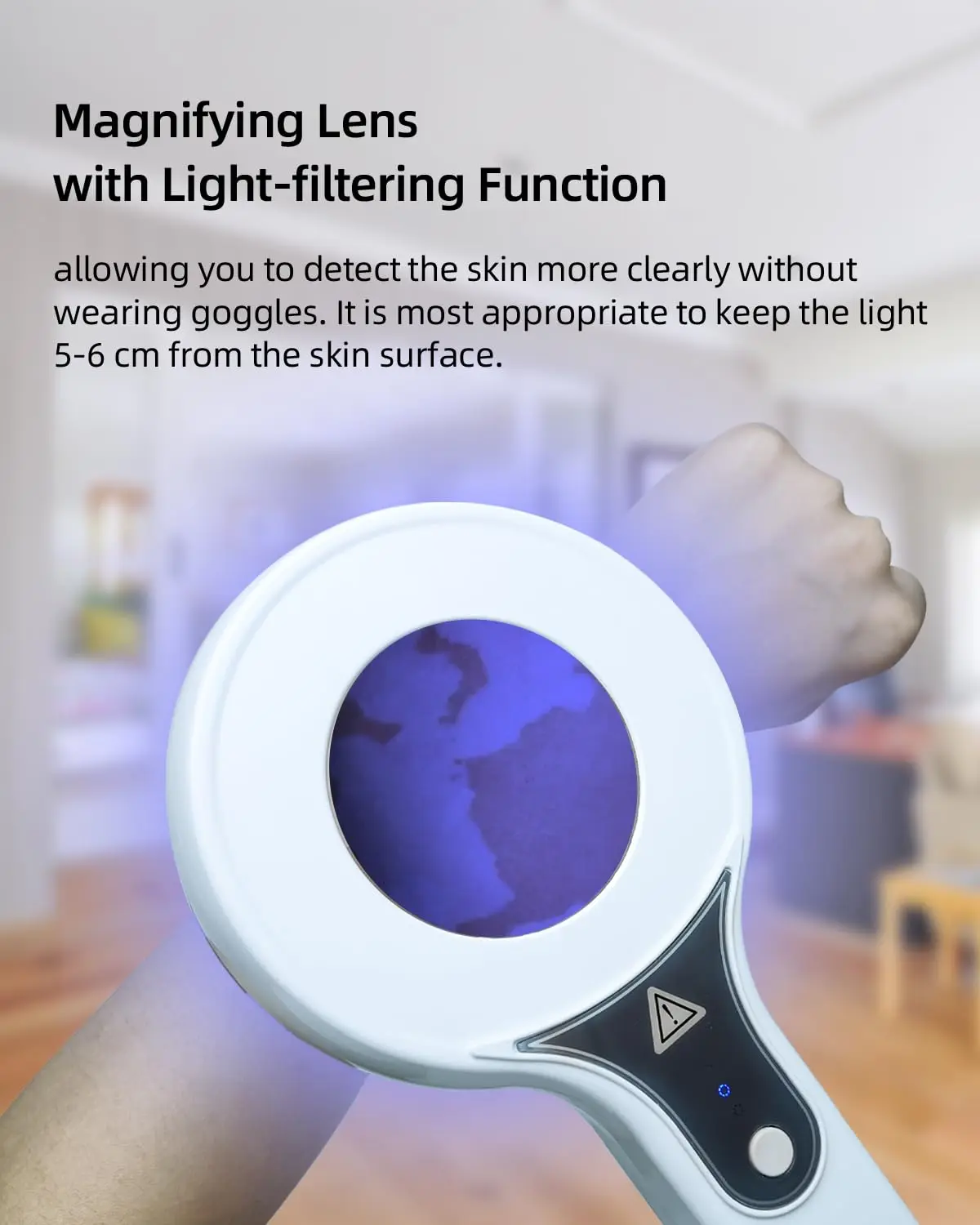 2024 Home Use Korean Animal Medical Rechargeable Detector Professional Facial Uv Magnifying Portable Woods Lamp Skin Analyzer