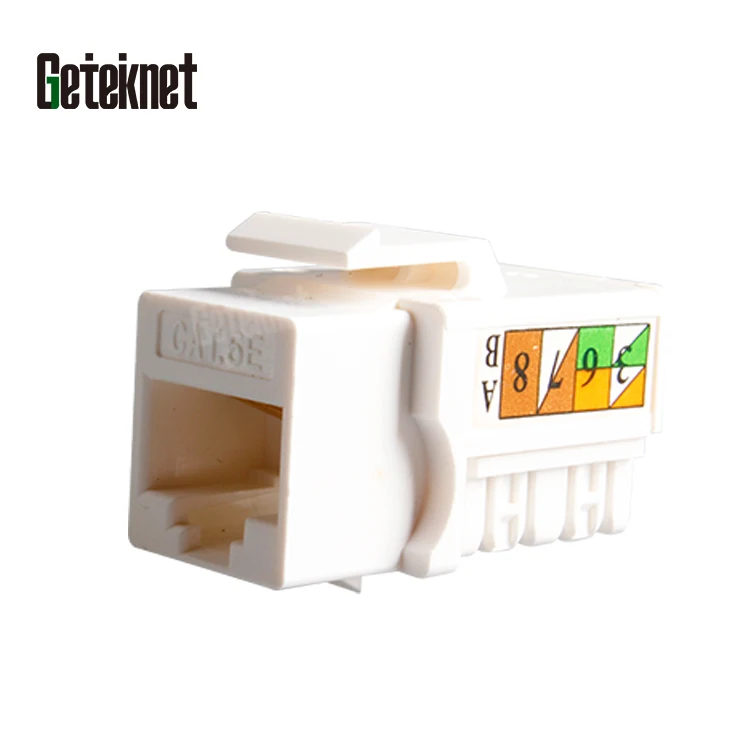 Модульный соединитель 8P8C Cat5e Cat6 keystone jack RJ45 сетевой