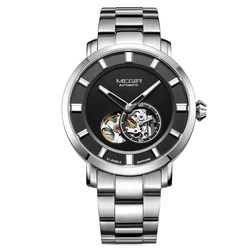 Custom Logo Luxury Men Mechanical Wrist Watches Waterproof Stainless Steel Automatic Watch