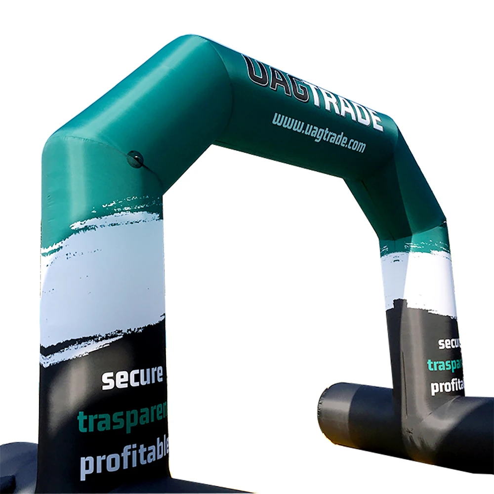 custom printed logo international marathon inflatable arch used at the start of the race