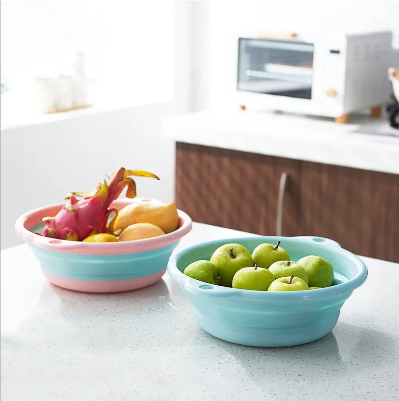 luxury unique Blue Pink portable adjustable folding plastic pp TPR material baby bathroom hair hand face shampoo wash basin