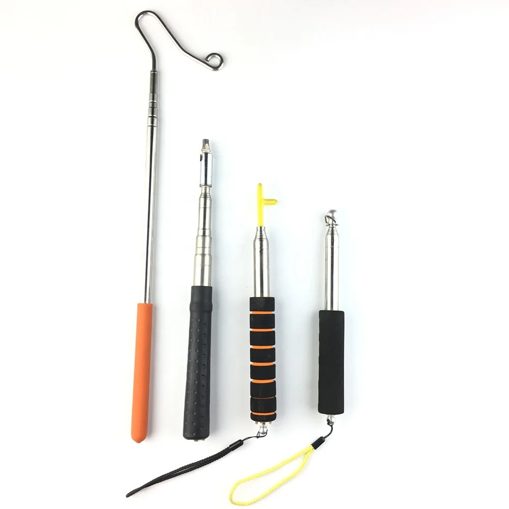 High quality custom stainless steel telescopic tube telescopic pole with hooks telescopic pole for pulling something
