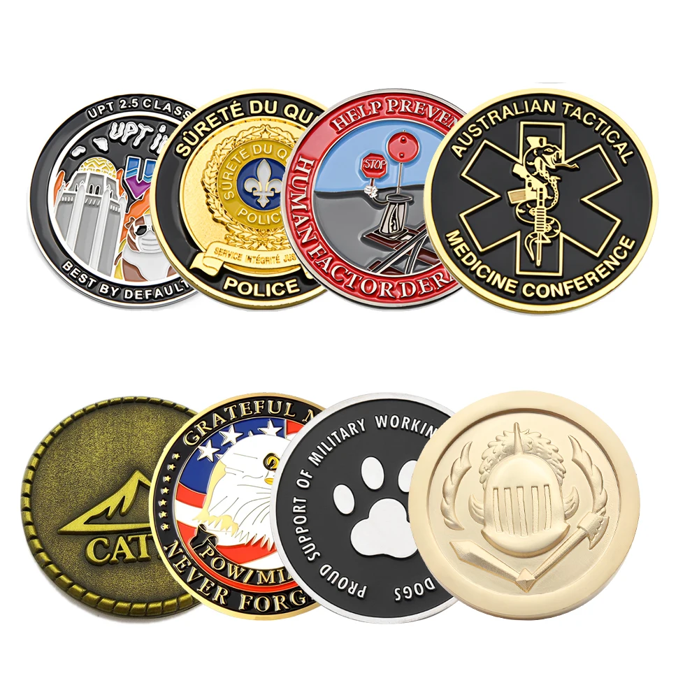 Cheap Free Design Custom Logo 2d 3d Die Stamped Enamel Commemorative Zinc Alloy Challenge Coin