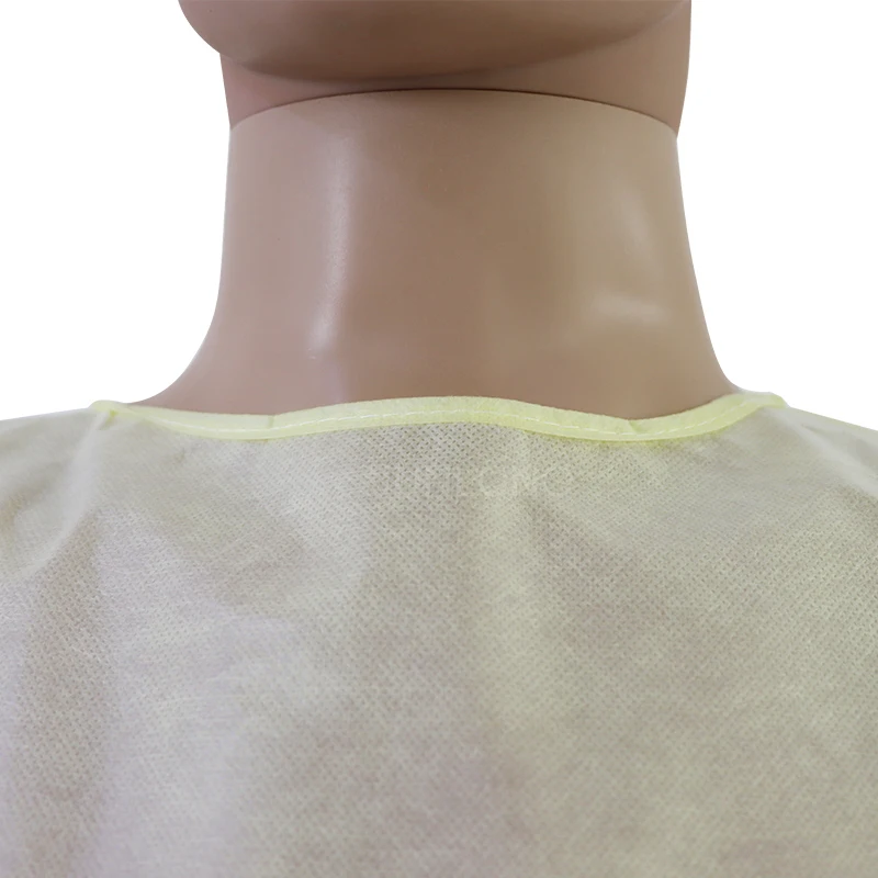 Junlong Factory Level 2 Isolation Gown Patient PP and PE Waterproof  Visitor Gown 10pcs Bag 30gsm to 45gsm