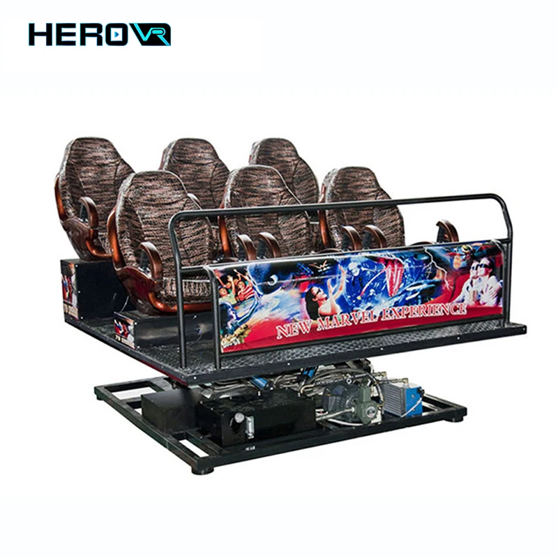 HEROVR 5D Cinema 9D Vr 6 Seats Simulator Games Cinema With Vr Games Machines