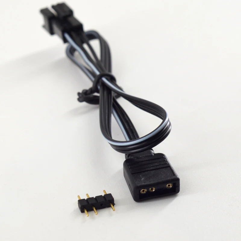 24 Pin ATX RGB Synchronized Sleeved Cable Software Synchronization 24PIN ARGB Extension Cable Kit 5V 3Pin Synchronous