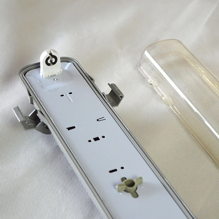 2024 New Hot single 1500mm 2 4 5 ft pc housing ip65 tri proof waterproof led batten lighting housing