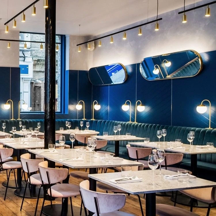 UPTOP Modern Leather Diner Booth Seating Velvet Booth Seating Sofa restaurant Booth Seating