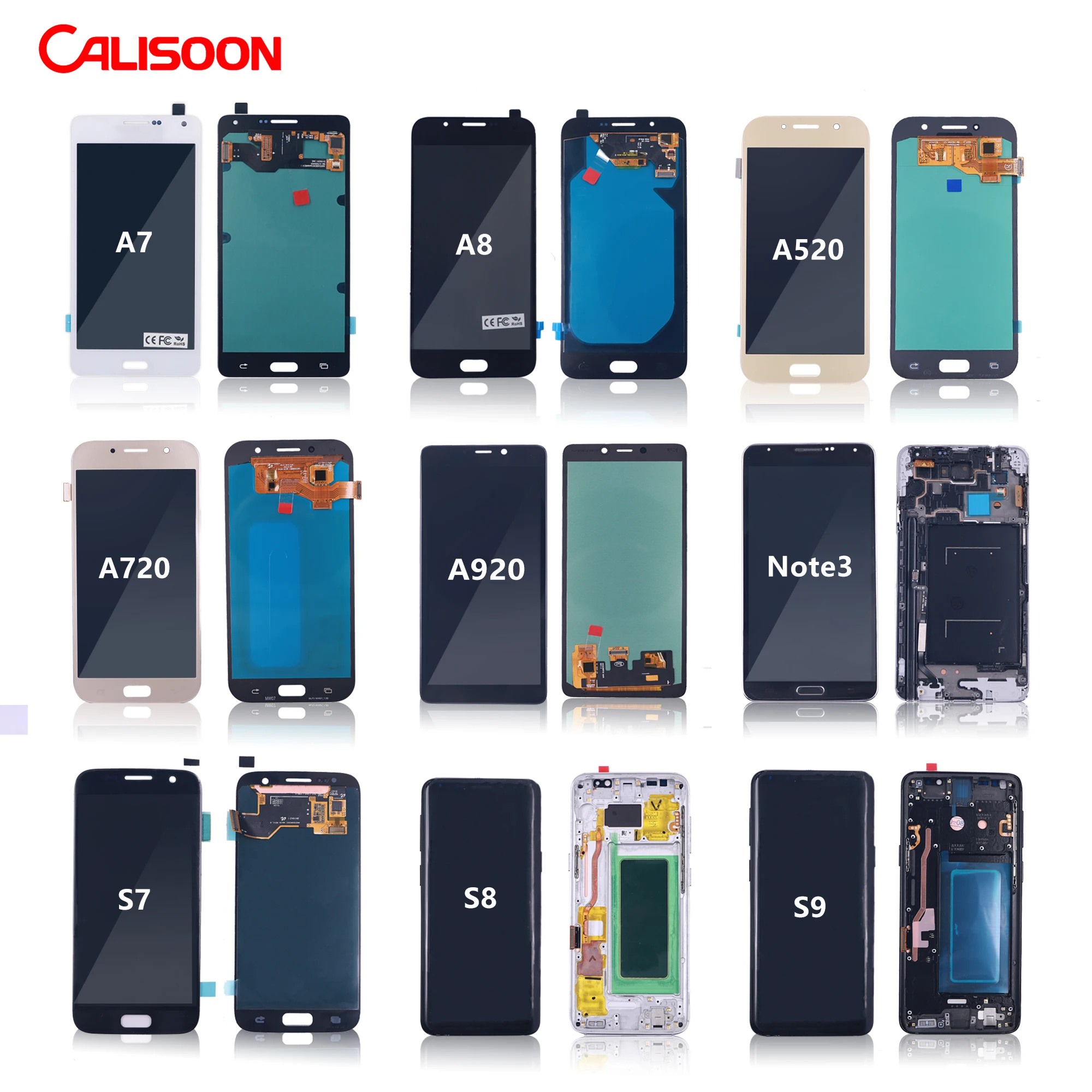  2021 Новый высококачественный сенсорный ЖК-экран CALISOON для Samsung galaxy s8 s7 s6 s5 s4 s3