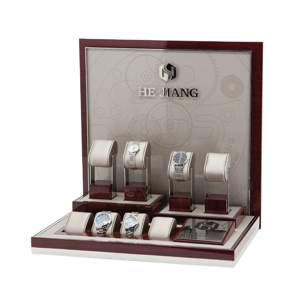 OEM/ODM Wood Watch Display Custom Wrist Watch Display Stands Luxury Watch Stand