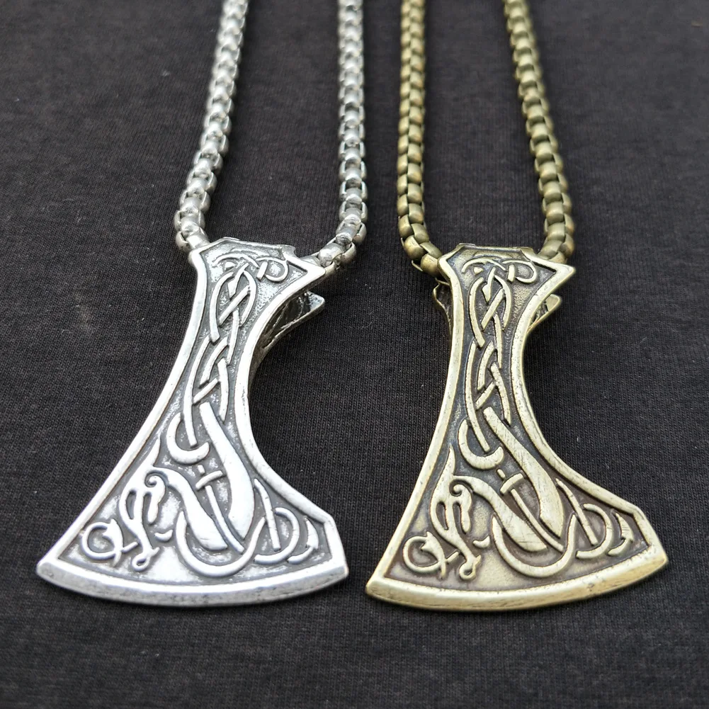 Популярная серия викингов, Европейская и американская мода, кулон в виде молотка Raytheon, ожерелье, Готический мужской кулон, оптовая продажа