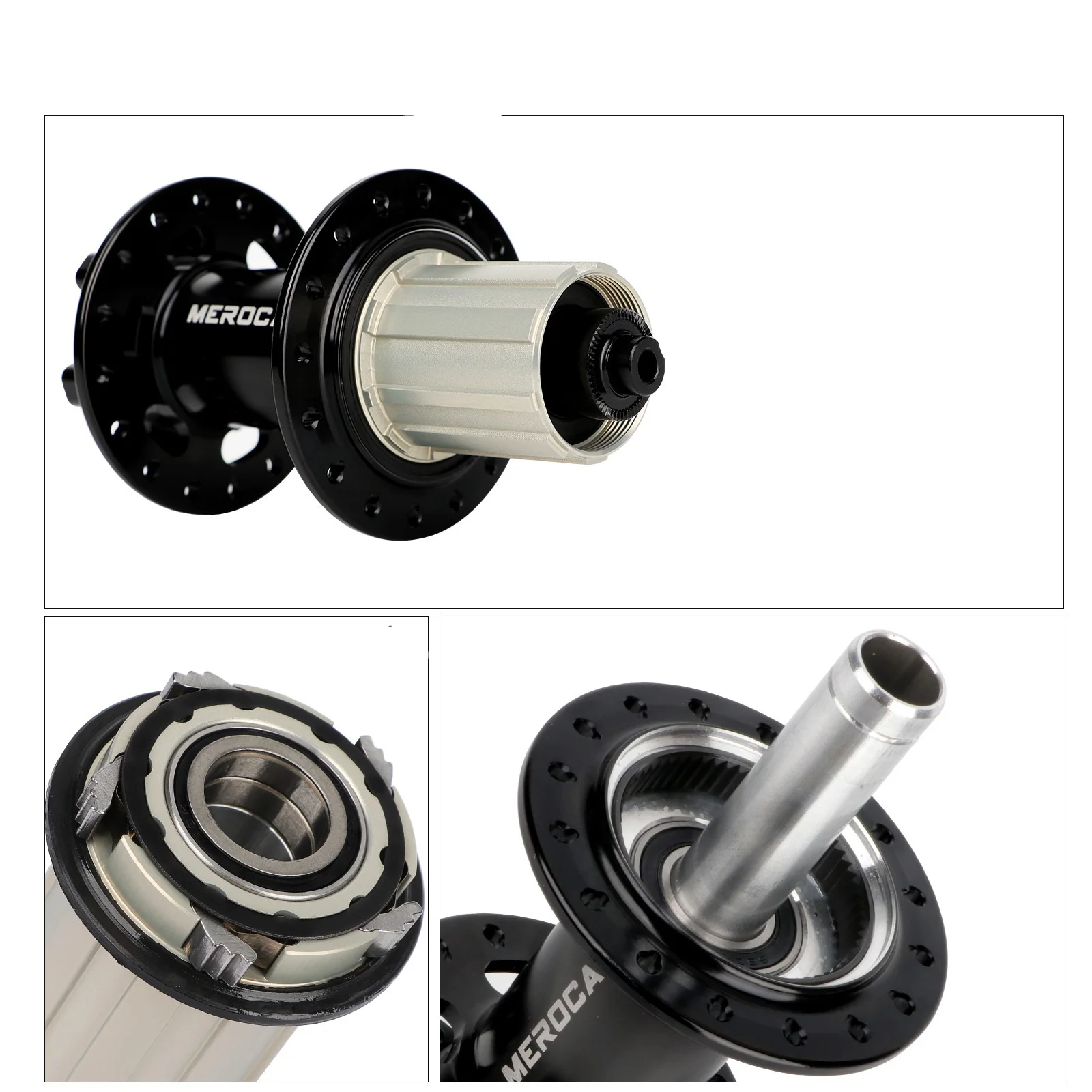MEROCA 5 bearing hub mountain bike disc brake hub quick release 32 holes dirt bike hub 120 rings