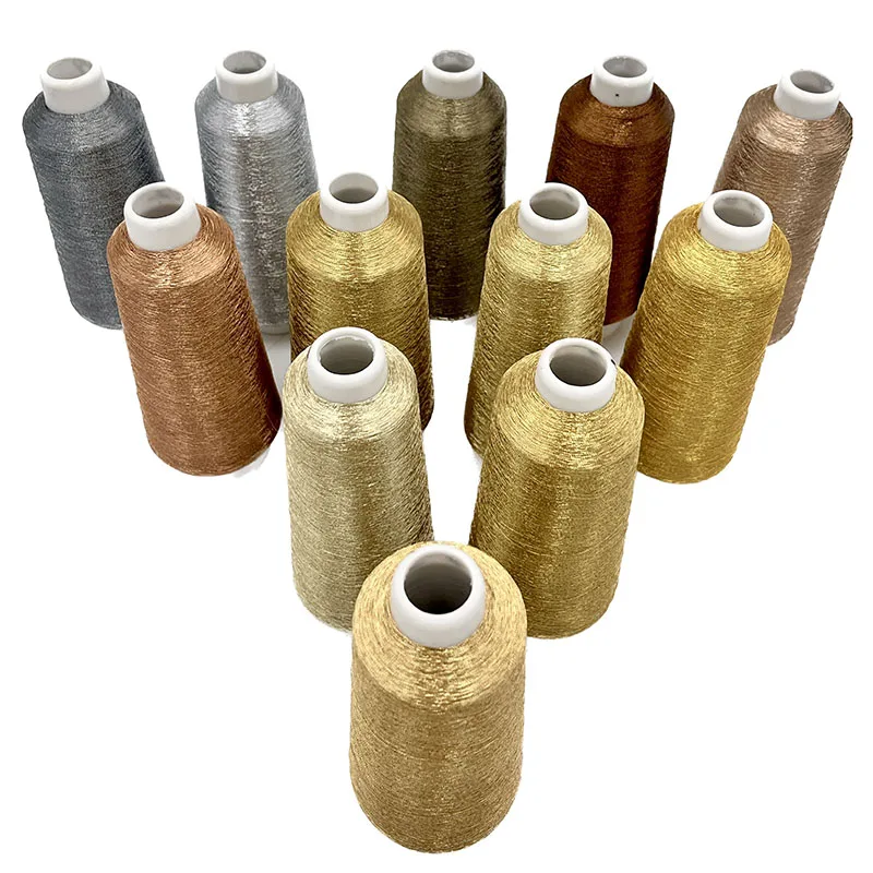 Hot Sell Bangladesh Market Embroidery Thread colorful viscose ST/MS Type metallic yarn