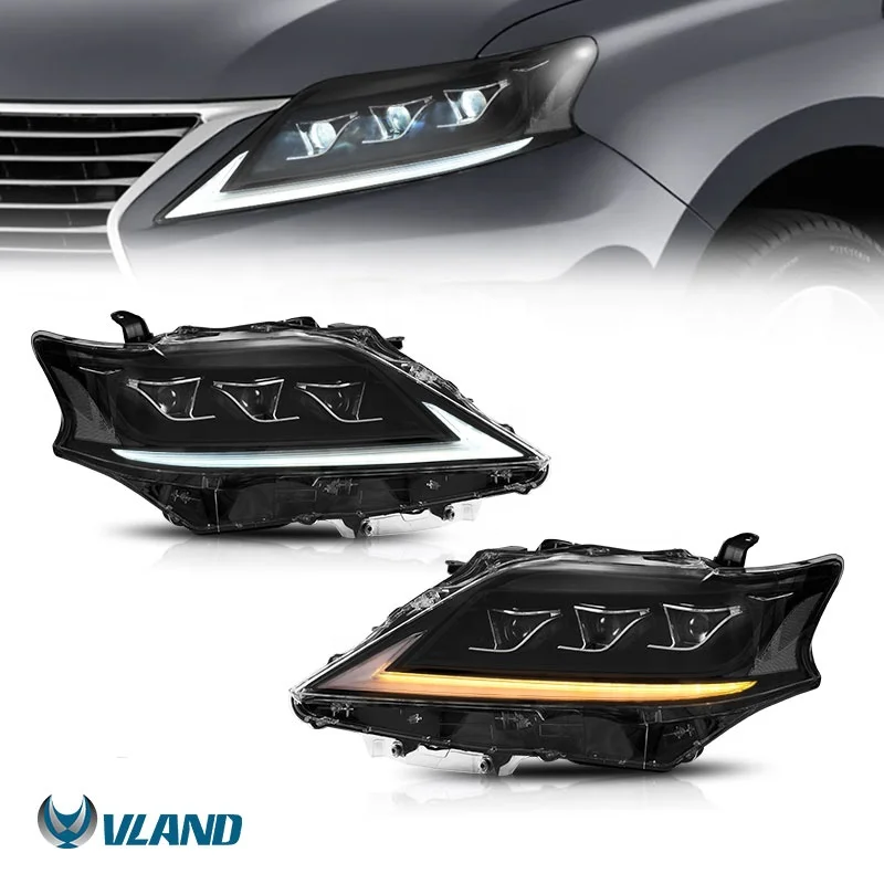 Vland Manufacturer Factory Ful LED Start up Animation Blue to White Headlights 2012-2014 For Lexus RX 270 300 350 Car Front Lamp