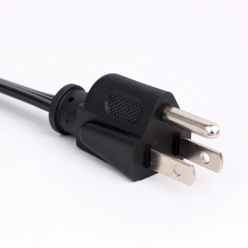 3 pin prong plug AC Power Cable IEC C13 US Laptop Replacement Charger Power Cord