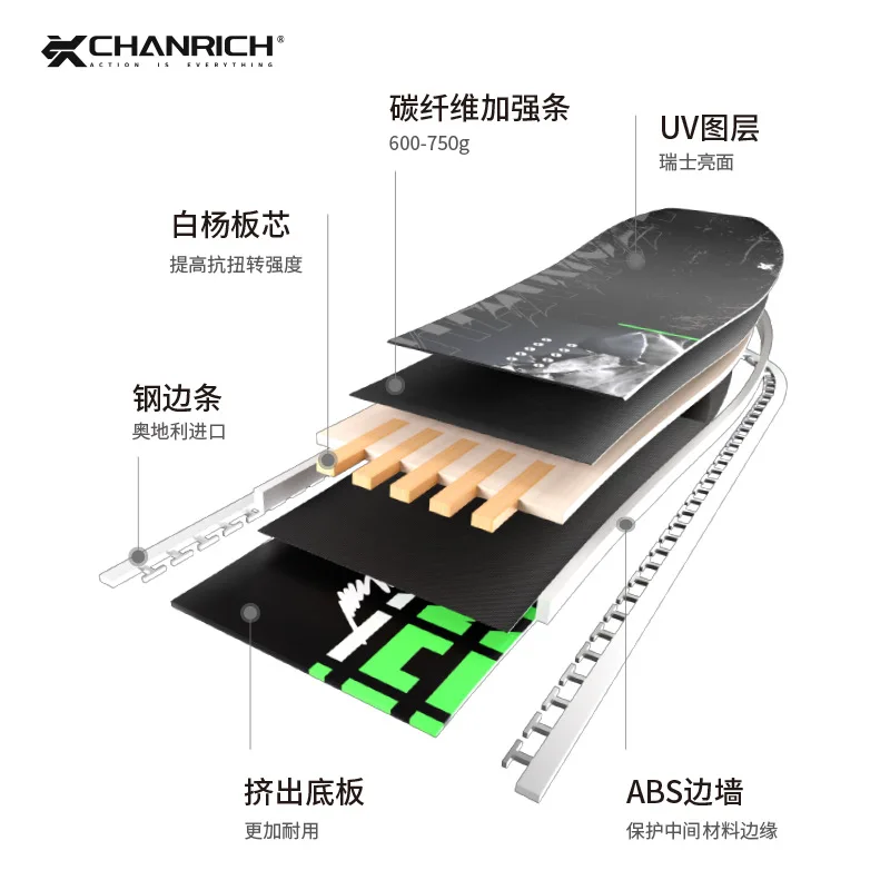 Adult snowboard veneer all-around snowboard beginner professional snow set Park flat flower board snowboard suit