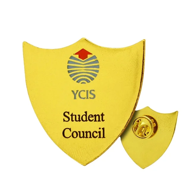 Wholesale Customized Logo Lapel Pins with Electroplated Style