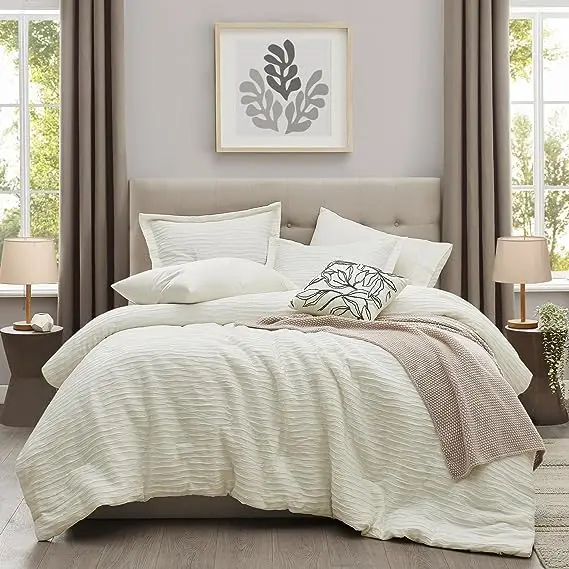 Textured Design 8 pieces Comforter Bedding Sets