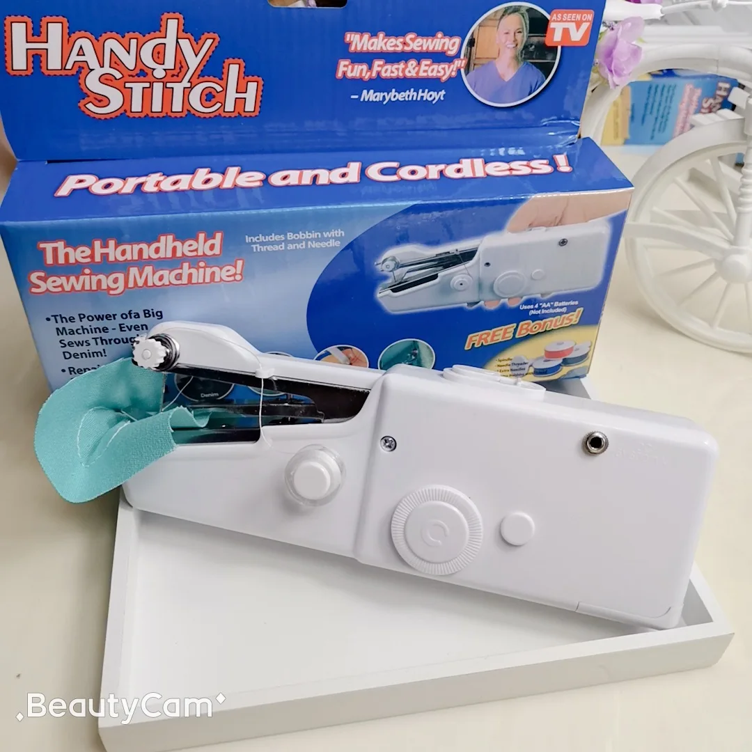 Factory sale mini sewing machine easy stitch handy stitch sewing machine portable and cordless handy stitch needles for home use