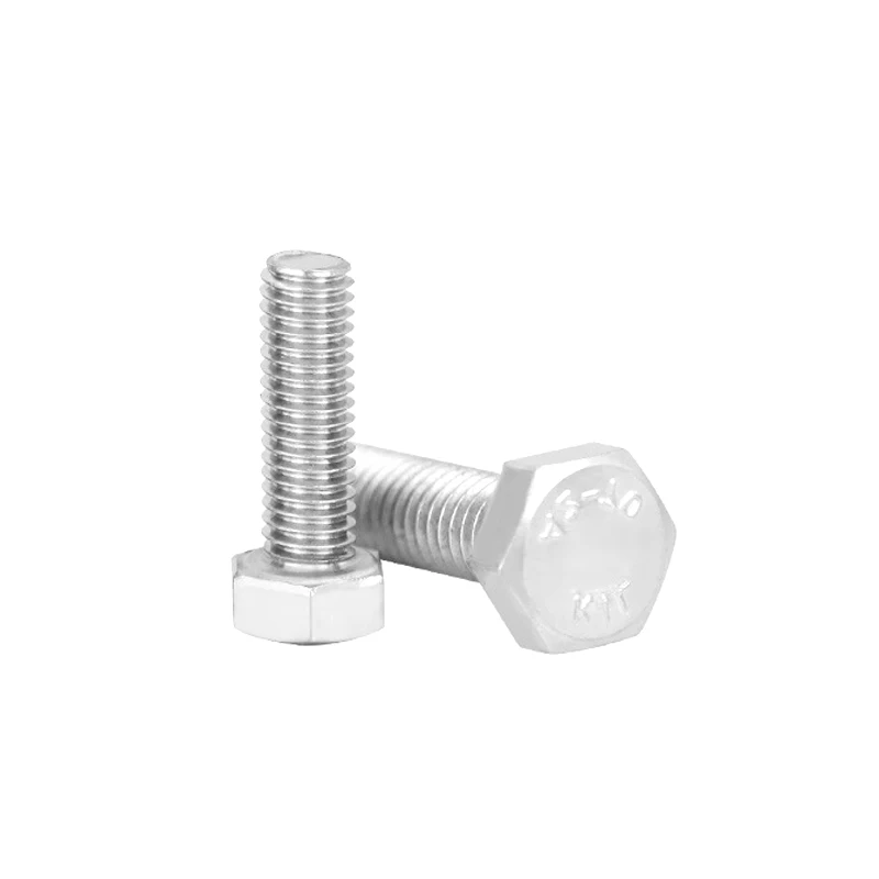 Hot Selling DIN Standard Stainless Steel Hex Bolts and Nut Hexagon Head Bolts with Plain Finish