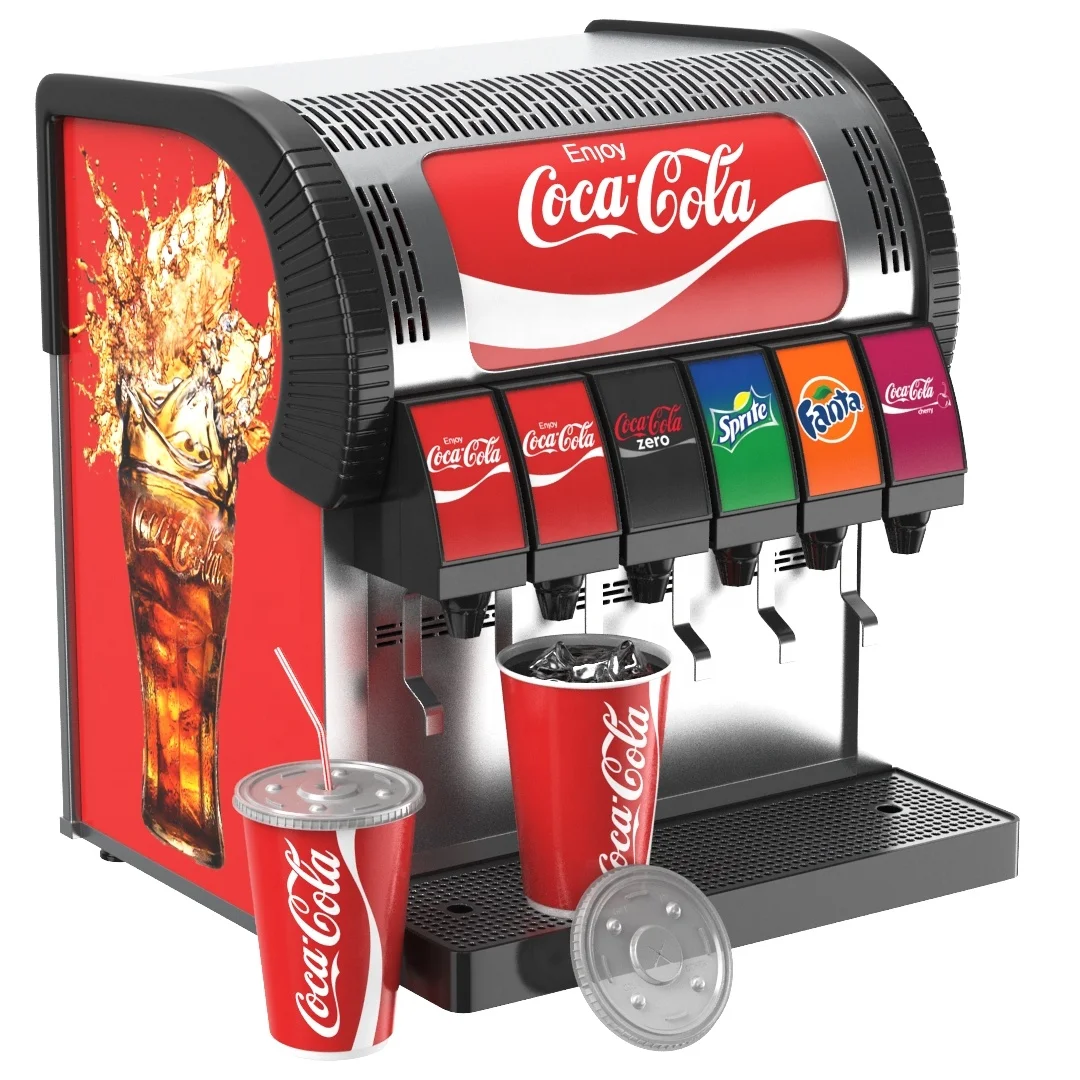 6/8 Flavor Soda Fountain Ice and Beverage Equipment Soda Dispenser