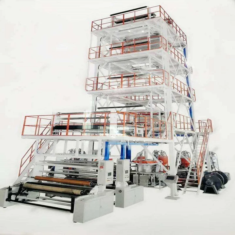 High Quality LDPE EVOH TIE PA Film Blown Seven Five Multiayers ABC Co-Extrusion PE Extrude Plastic Blowing Machine for Film