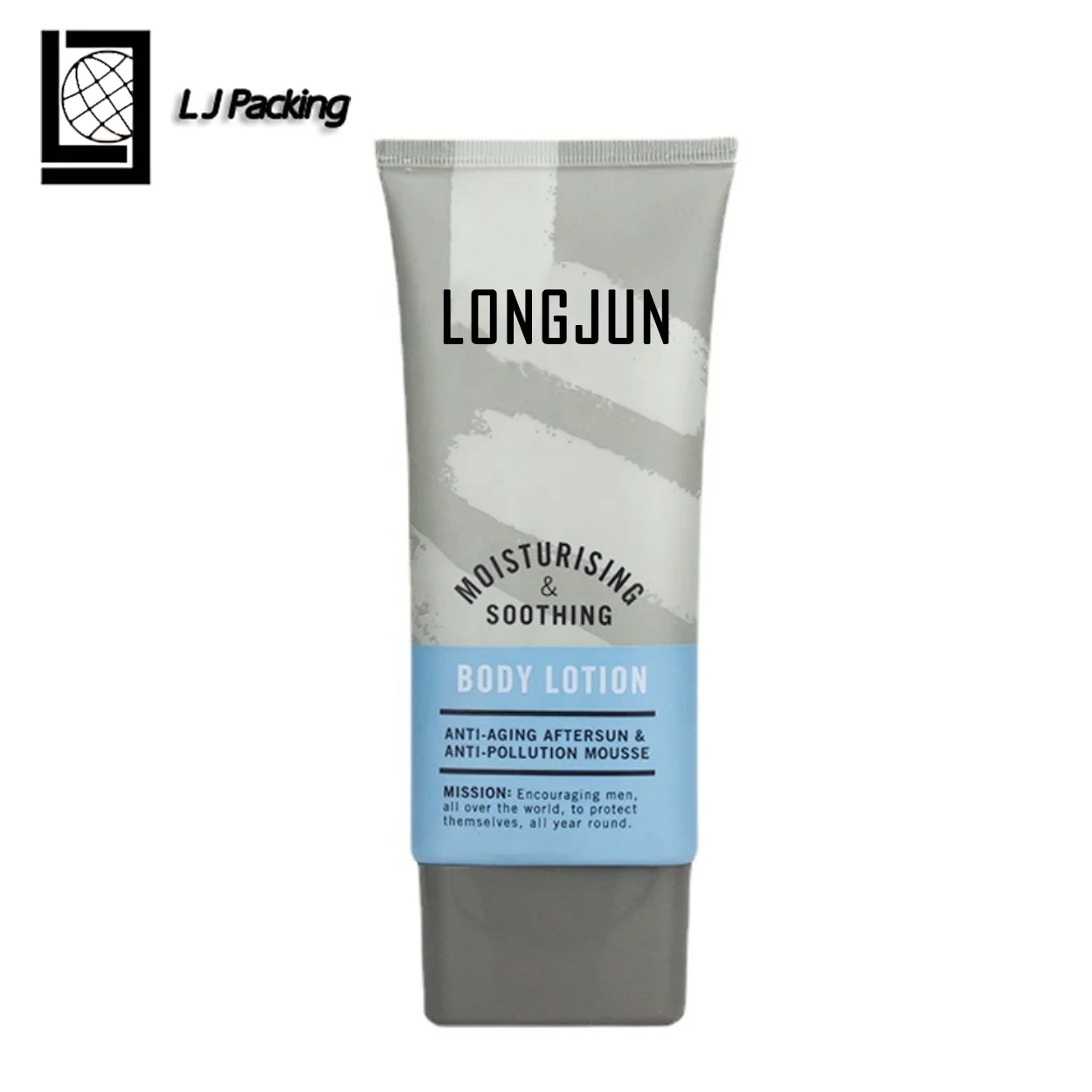 Wholesale matte flat plastic PE lotion tube cosmetic hand cream tube
