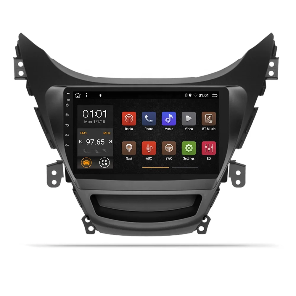 MCX 10.1 inch Android 10 car DVD multimedia player for Hyundai Elentra 2012 with WIFI GPS radio quad core touch screen