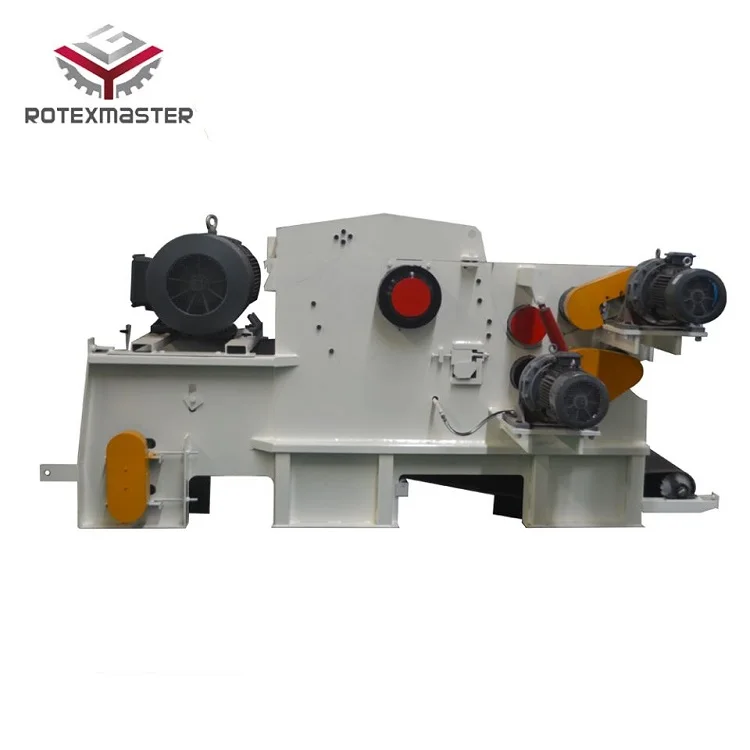 Барабанная рубительная машина для переработки древесины в щепы