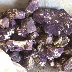 Новые поступления, кристаллы, Исцеляющие грубые камни, фиолетовый пурпурит, натуральные необработанные камни для декора