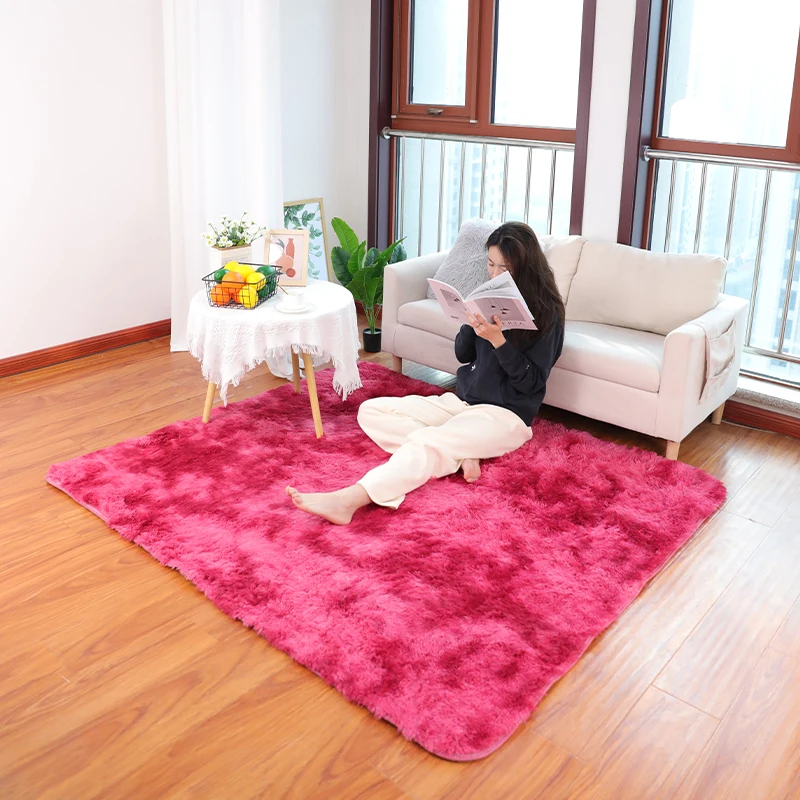 Home Decor Shaggy Mat Various Size Fluffy Mats Plush Floor Rugs And Carpet Hot Sale