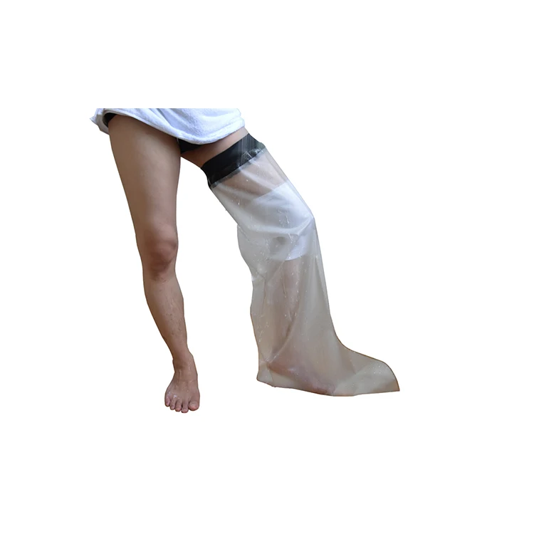 Top quality waterproof and reusable adult long leg cast cover for showering or bath
