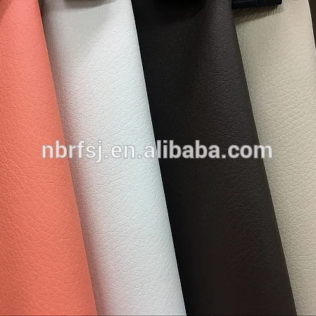 China Suppliers Eco Friendly PU Vegan Leather Fabric  for Sofa Bed Upholstery Car Interior
