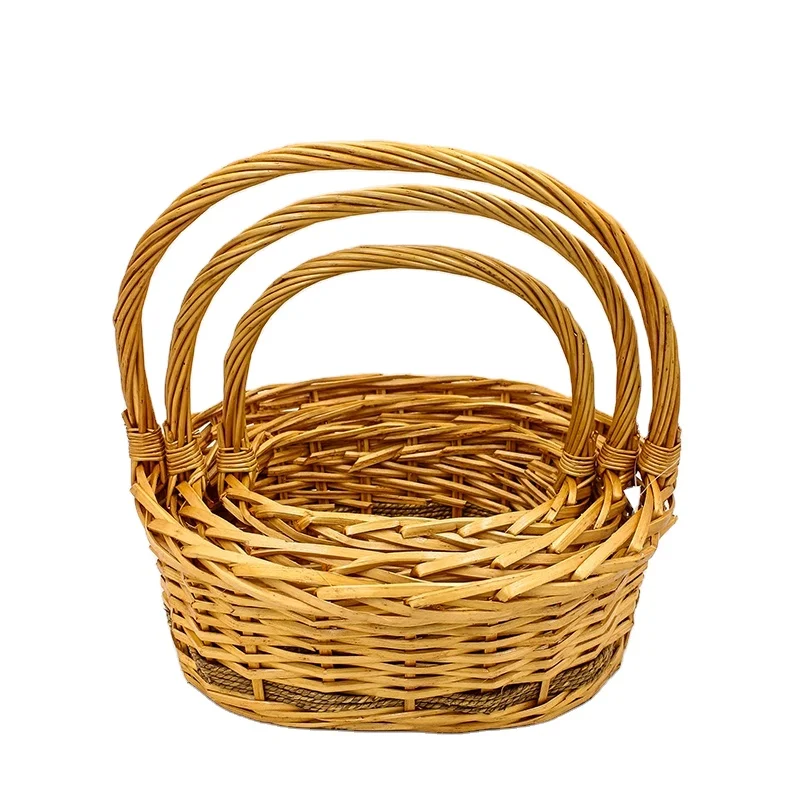 High popularity kitchen vegetable storage outdoor macrame fruit picnic basket