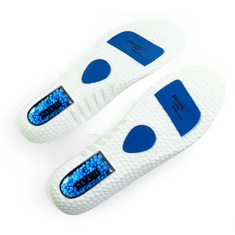 Popcorn Air Cushion Shock Absorbing Athletic Insoles PU Breathable Cuttable PORON Insoles