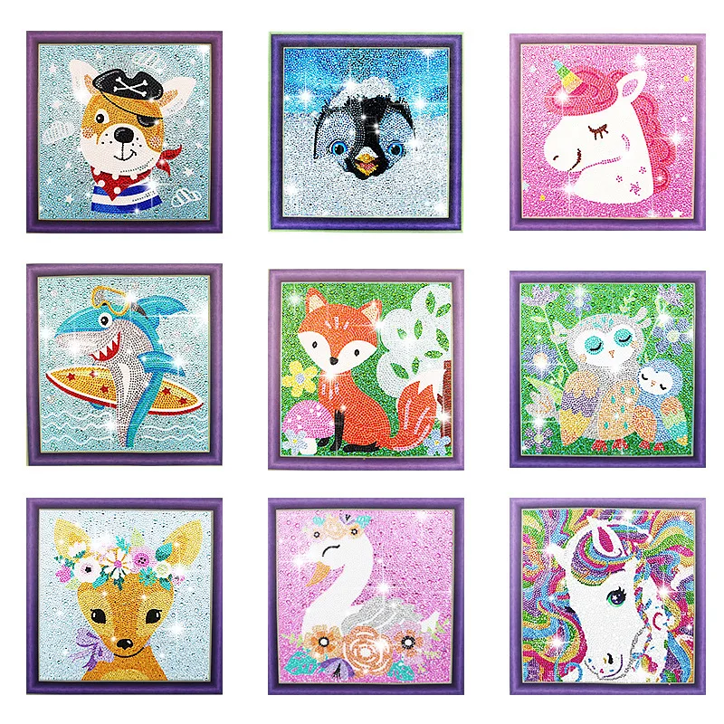 Gem Painting Kit Crystal Easy Painting Art Craft Set 5D Diamond Painting Kids for Home 5D Full Drill