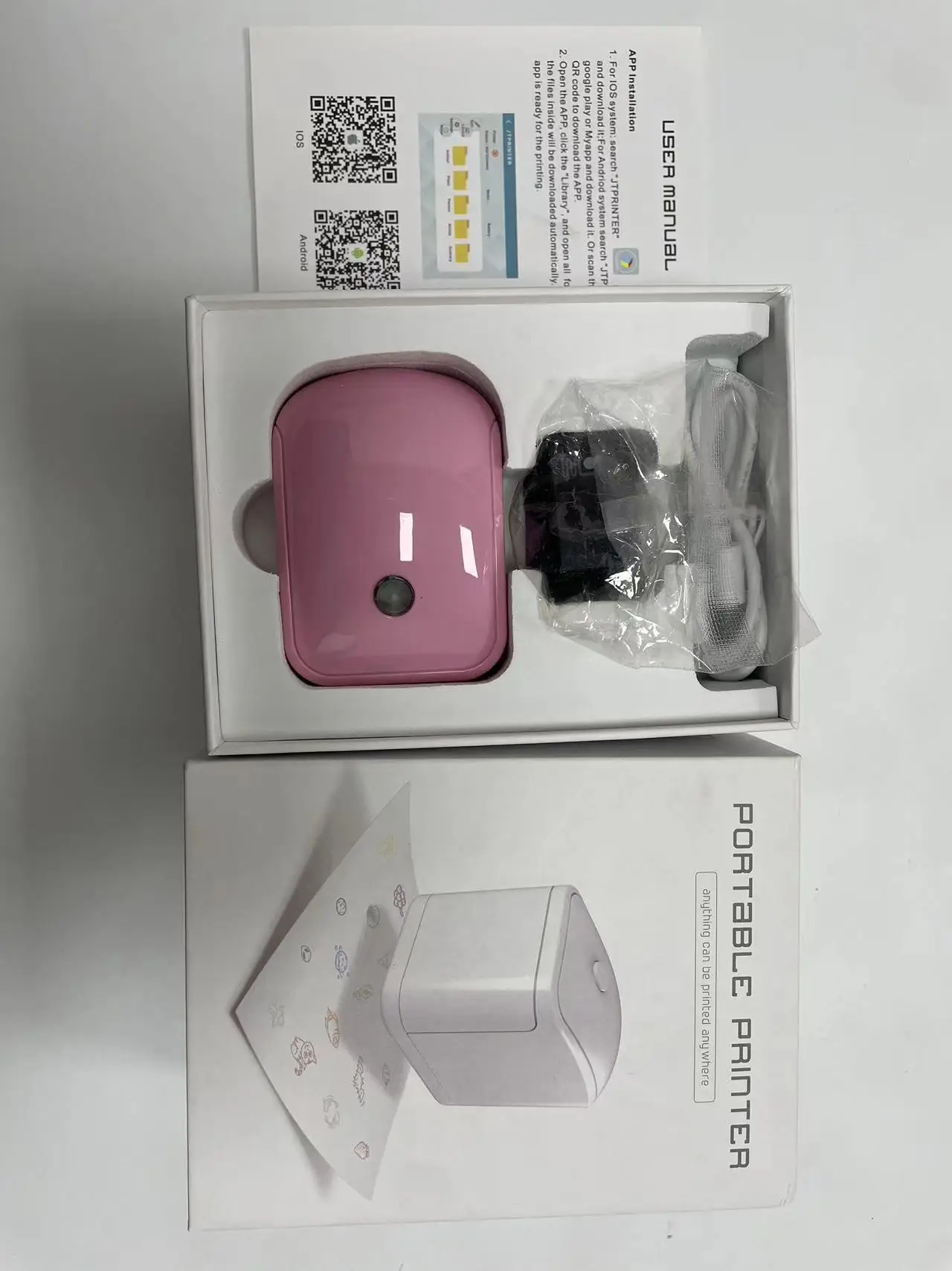 Mini Handheld Logo Printer WIFI USB Android Ink Cartridge Printer Tattoo Printer