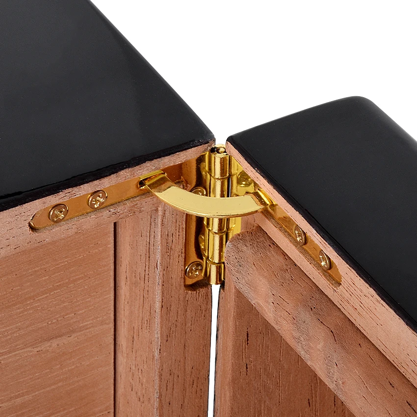 Cohiba Black Luxury 4 Drawers Cedar Wooden Cigar Cabinet Humidor