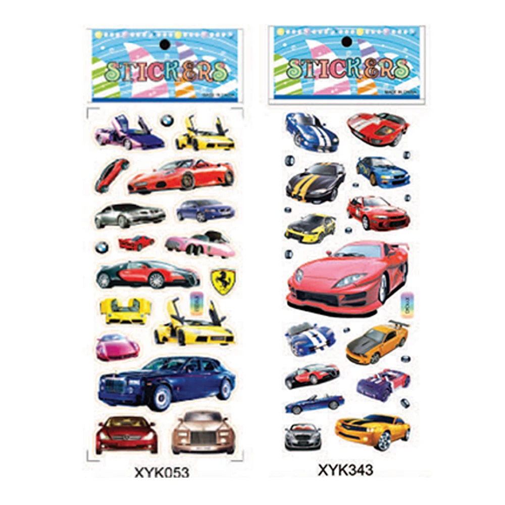 Customized Waterproof Decorative Stickers Car Motorcycle Airplane Car Traffic Tools Toys Stickers