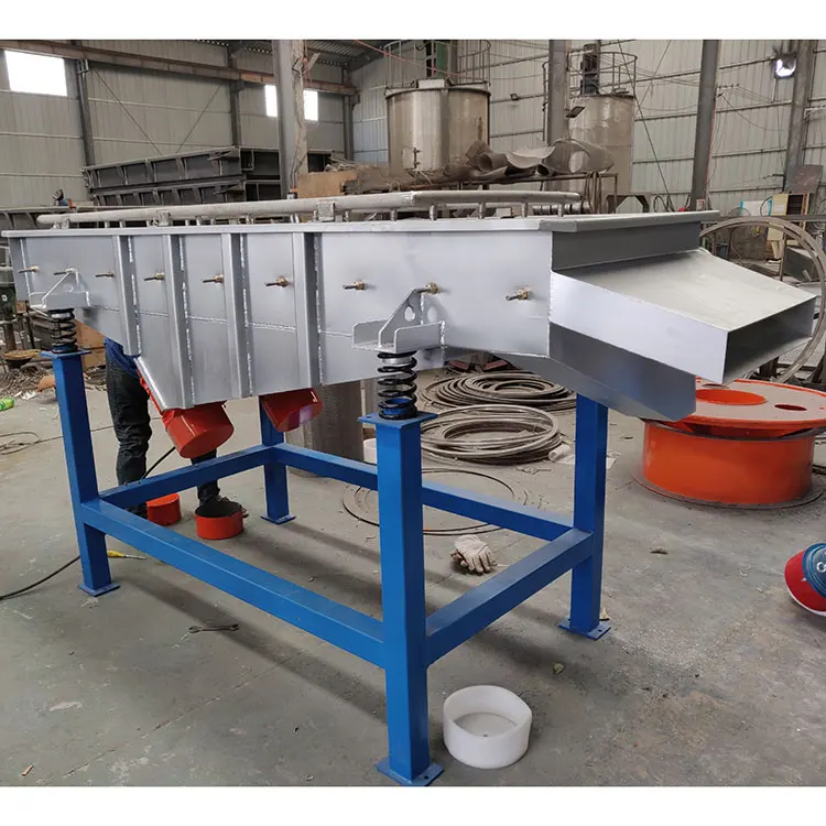 Qianzhen Good Price Linear Model Vibrating Sorting Sieve Machine,Grain Sifter Screen,Grain Linear Vibrating Equipment