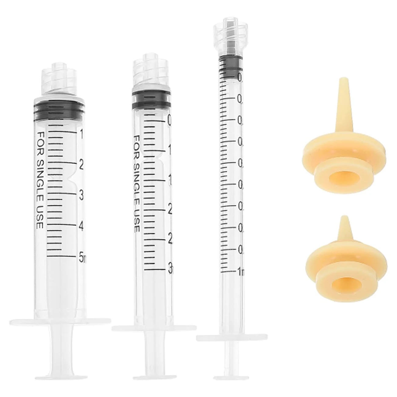 Wholesale Silicone Feeding Tools for Newborn Cat Dog Small Animals Rabbits 1ML/3ML/5ML Pet Feeding Syringe with Nipple