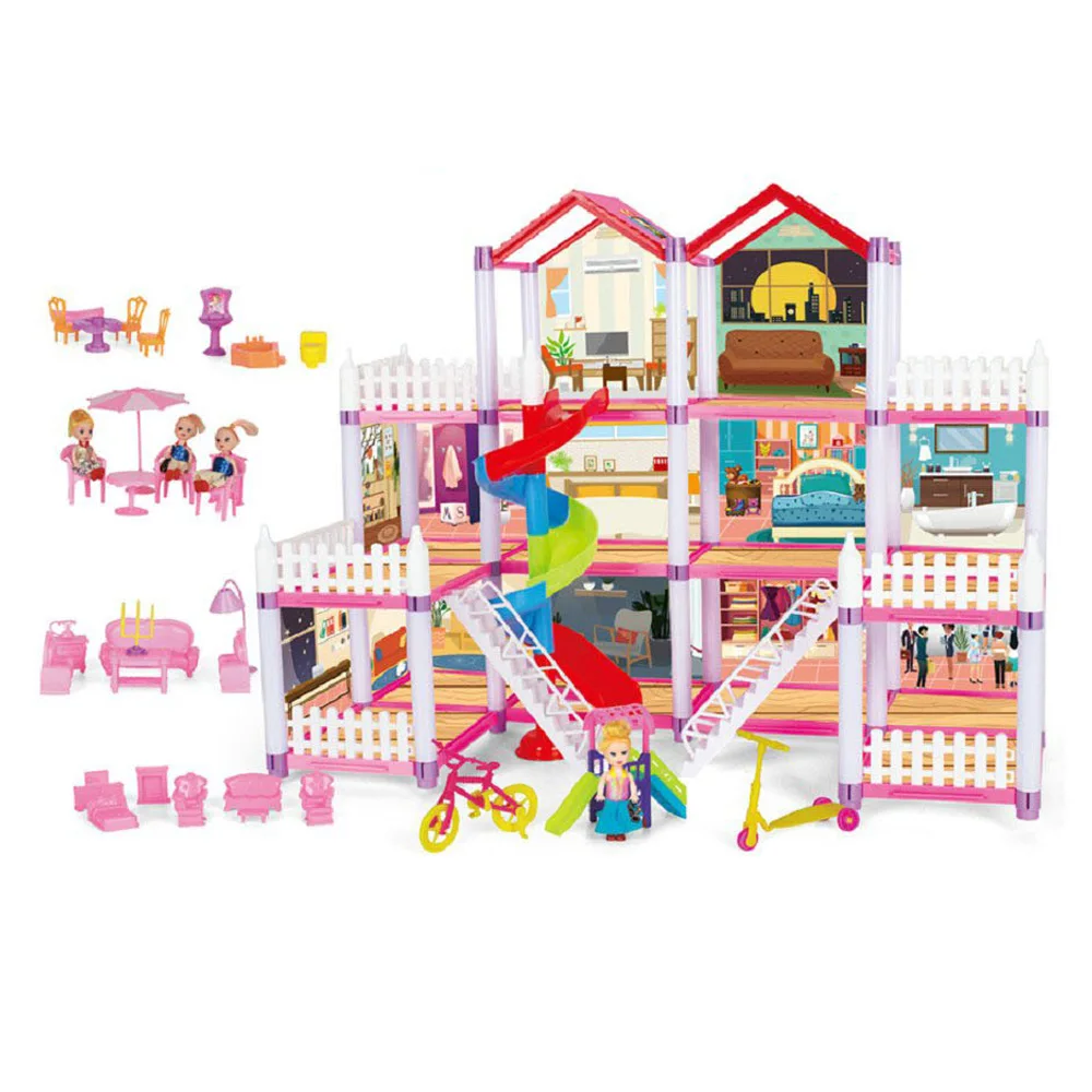Plastic Modern Pretend Play Doll Toy Miniature Accessories And Furniture Doll House Kits