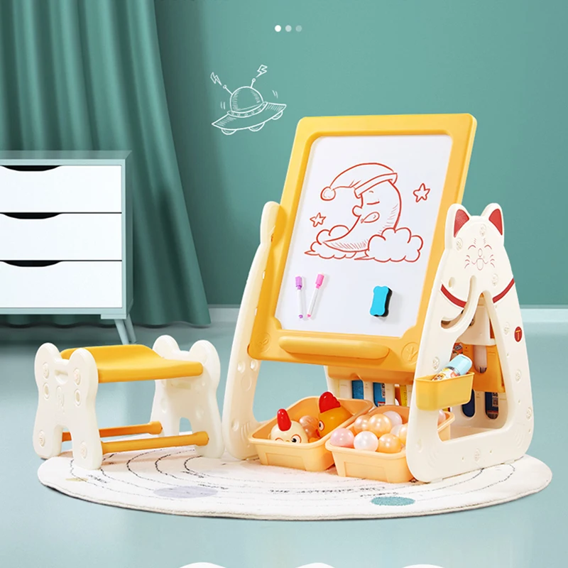 Magnetic writing drawing board  kids erasable magnetic drawingboard easel  foldable drawing board