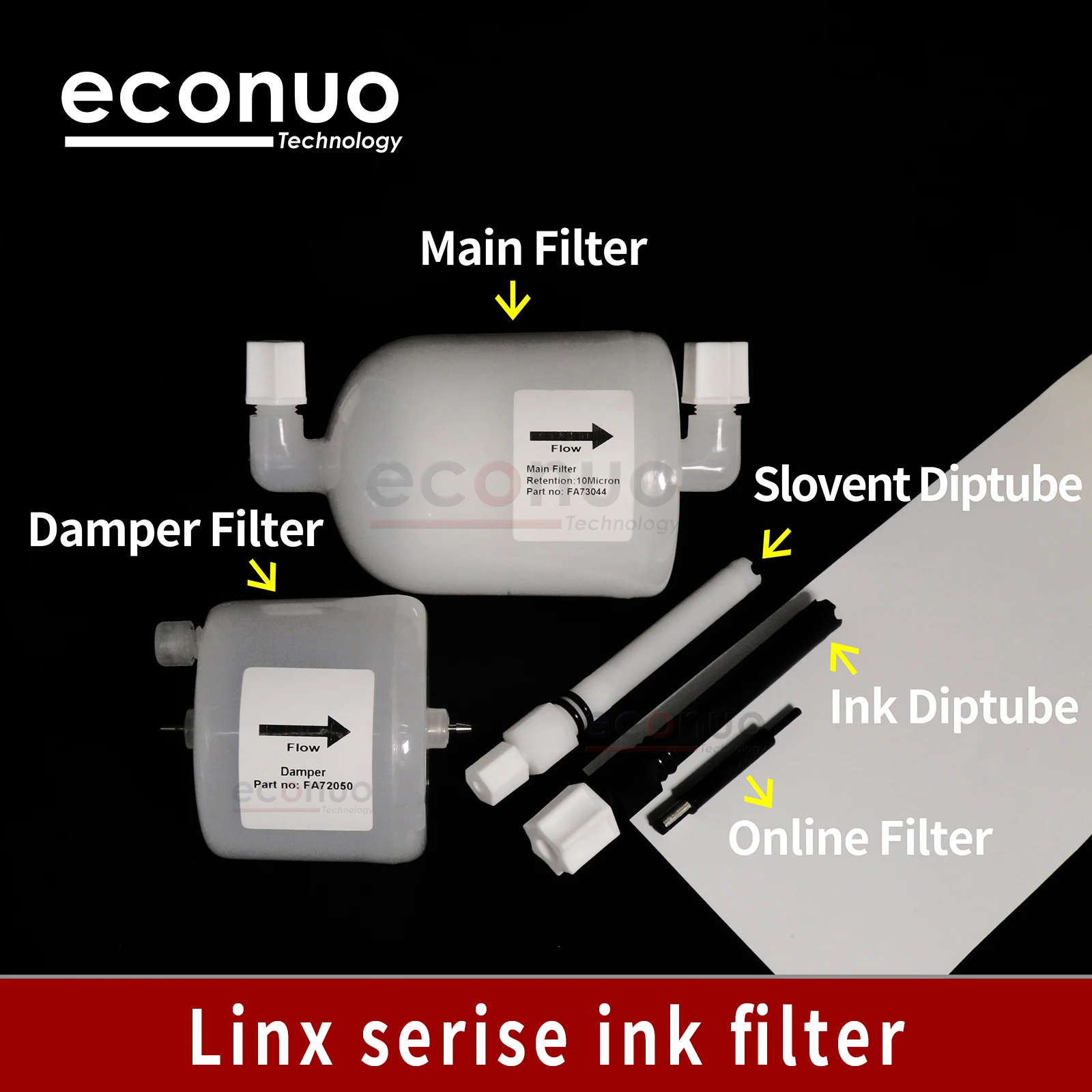 Printing Machinery Parts Linx Series Ink Filter 5 parts Set 4700 4800 4900 6800 6900 Linx Filter for  Linx Ink Inkjet Printer