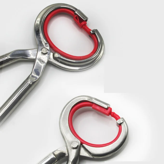 New style  Bull nose ring mounting pliers  Stainless steel material  Pasture management equipment